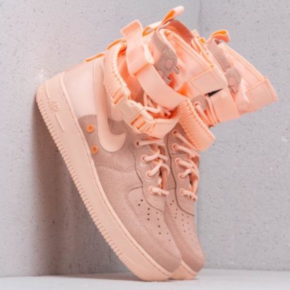 Nike Shoes - WMNS Nike SF AF1 Pink Crimson Tint (PEACH)